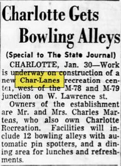 Char Lanes - Jan 1960 Ad